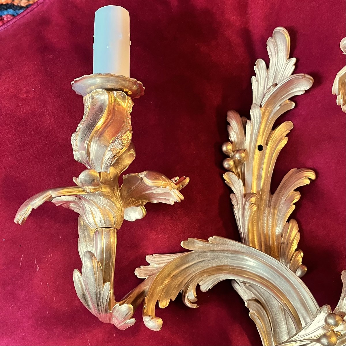 Pair Of Large Louis XV Wall Lights-photo-5