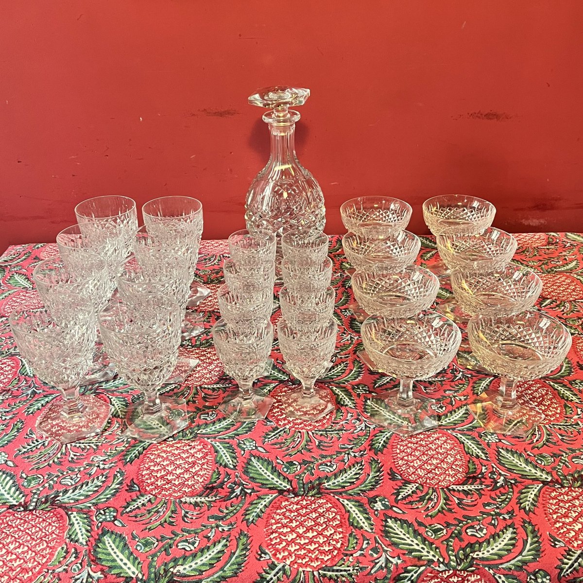 Partie de service à pointes de diamant, 24 pièces-photo-2