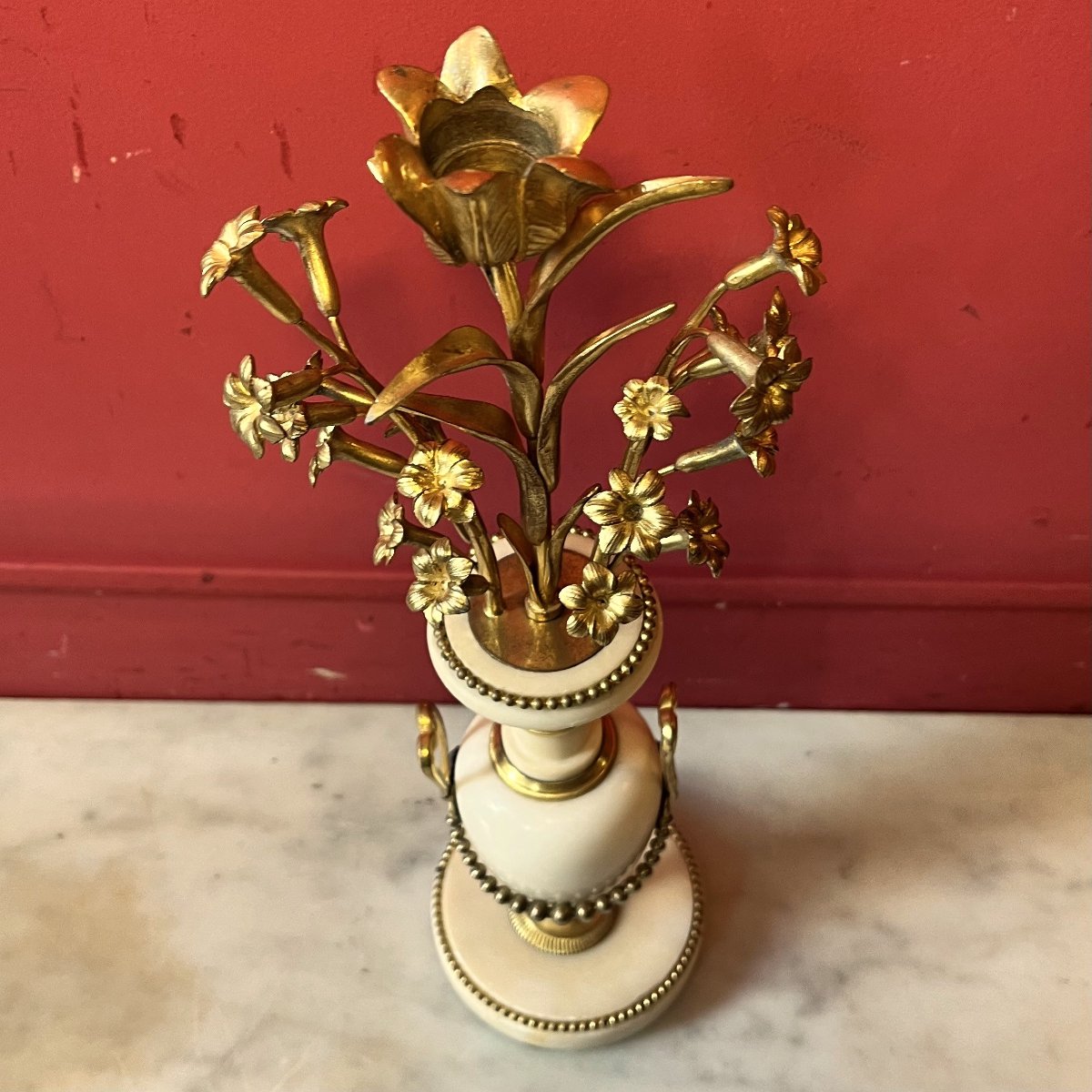 Pair Of Candlesticks With Hyacinths, Circa 1820-photo-2