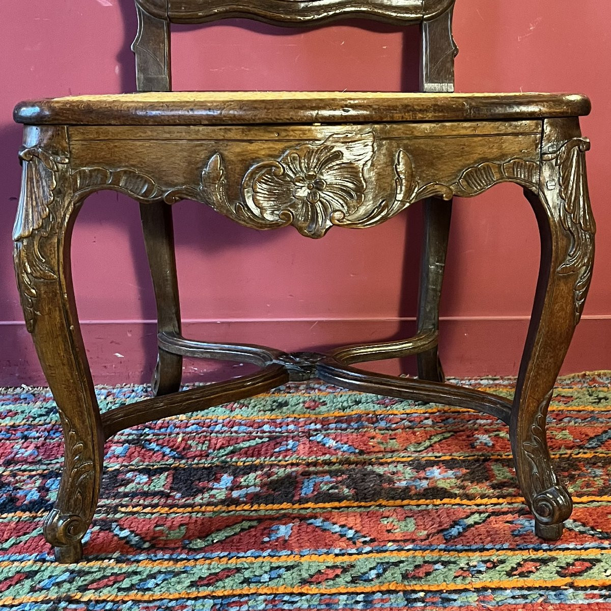 Chaise cannée, début époque Louis XV-photo-2