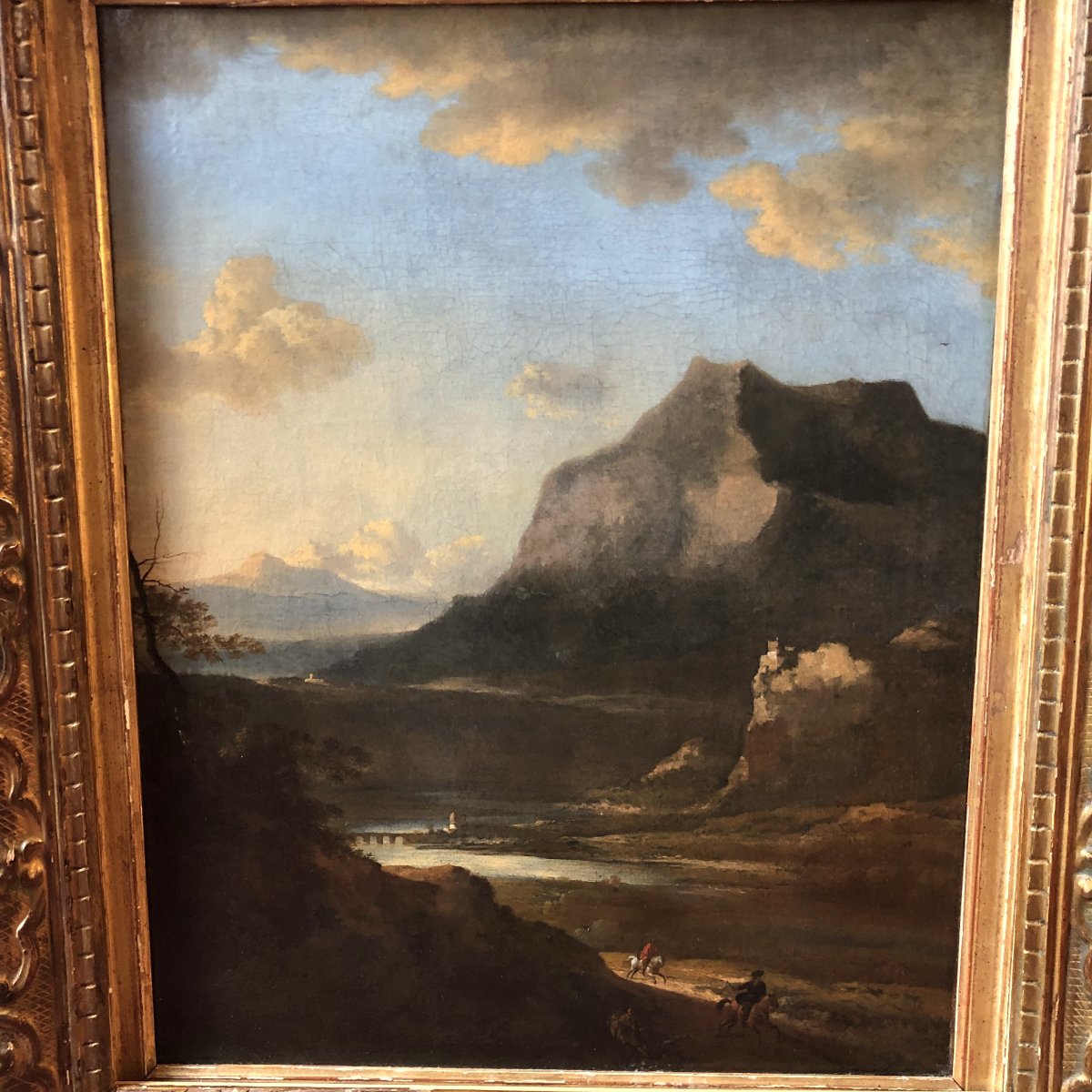 Follower Of Ruysdael, Landscape, 18th Century-photo-2