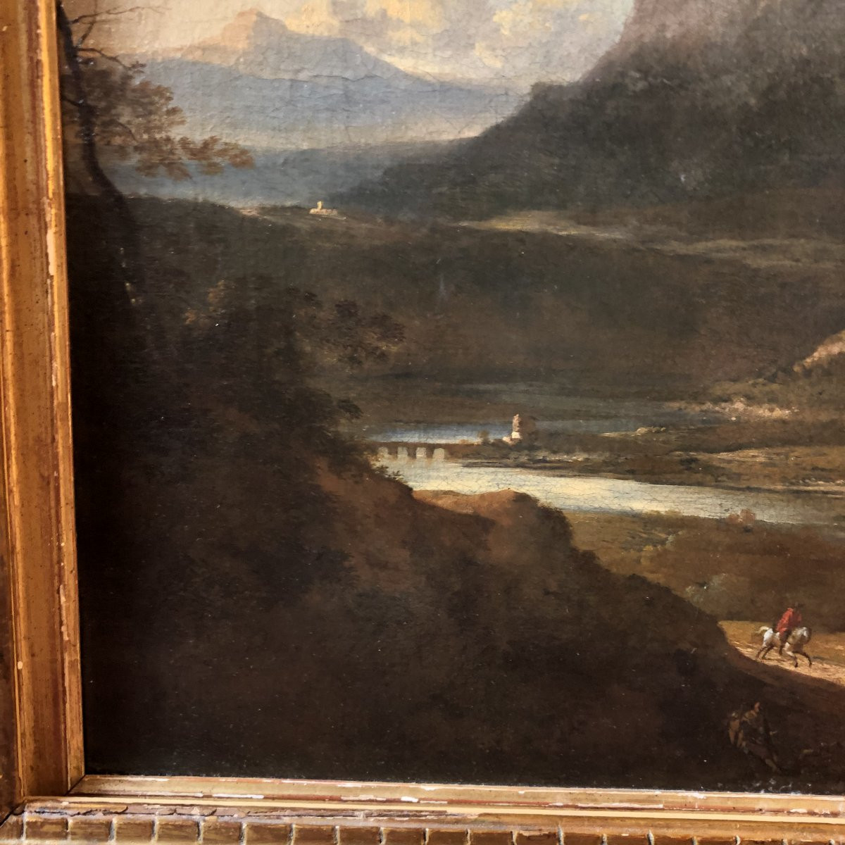 Follower Of Ruysdael, Landscape, 18th Century-photo-2