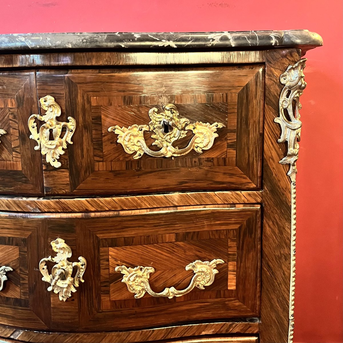 Stamped Ellaume, Small Louis XV Period Chest Of Drawers-photo-6