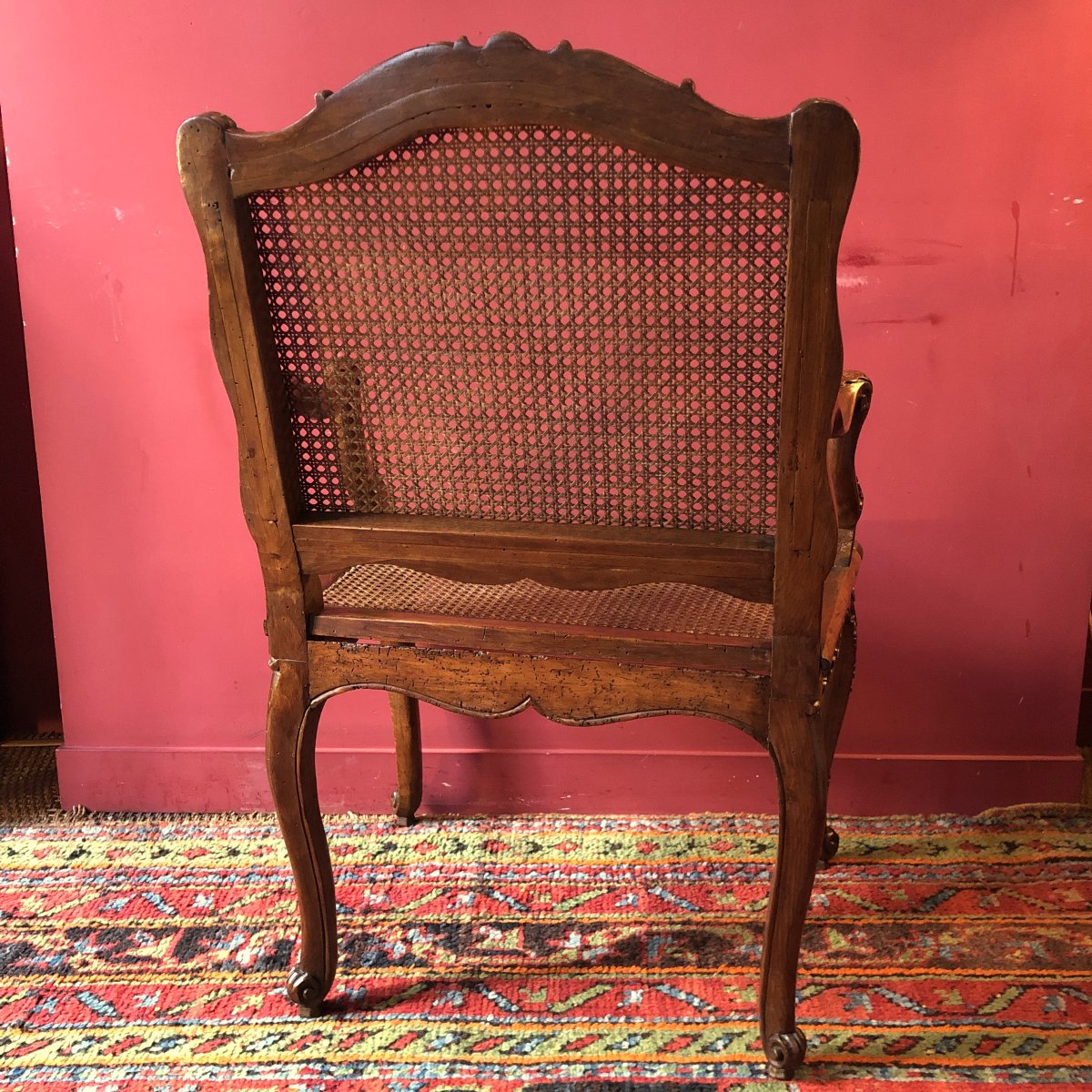 Fauteuil richement sculpté, fin époque Régence-photo-6