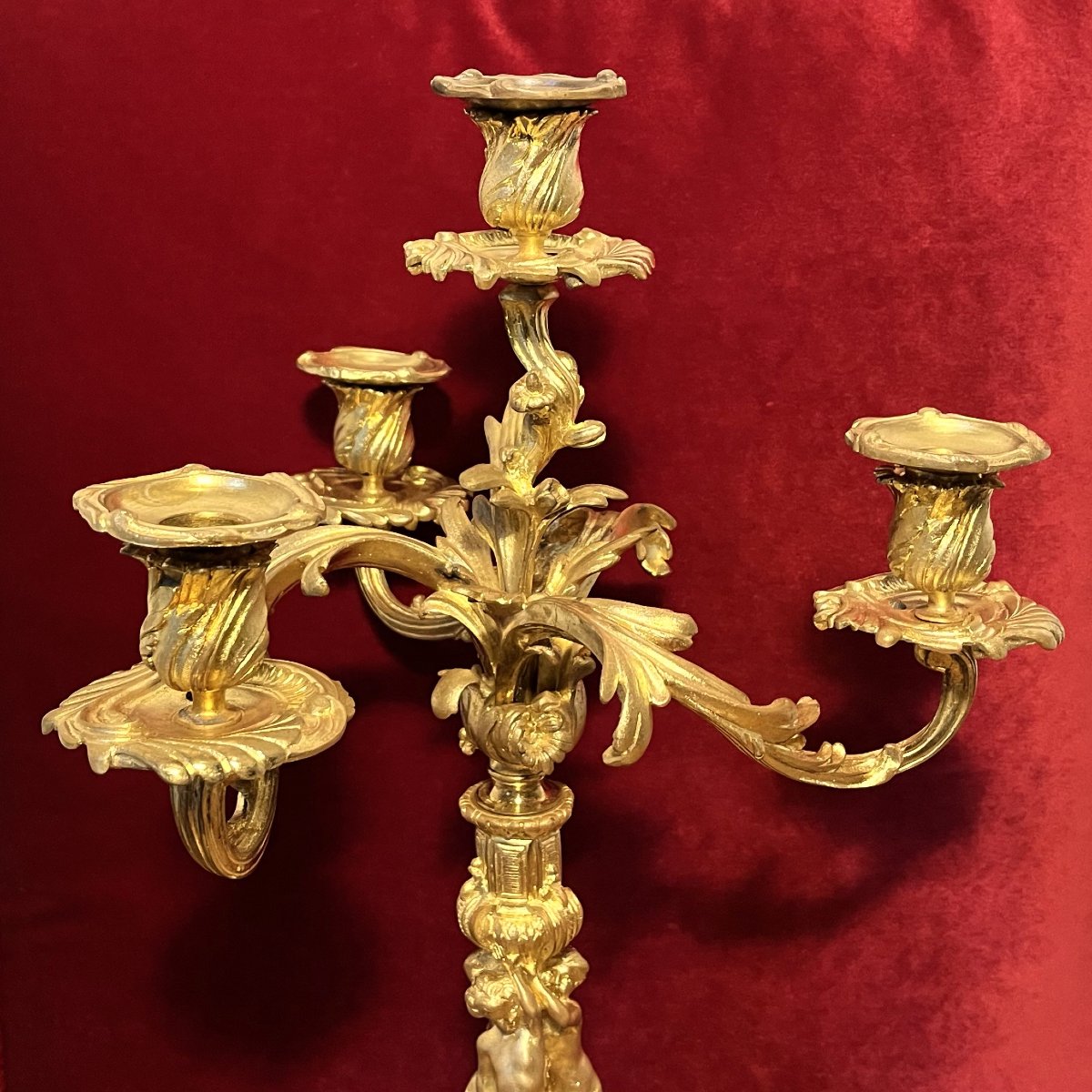 Large Candelabra With Sirens-photo-3
