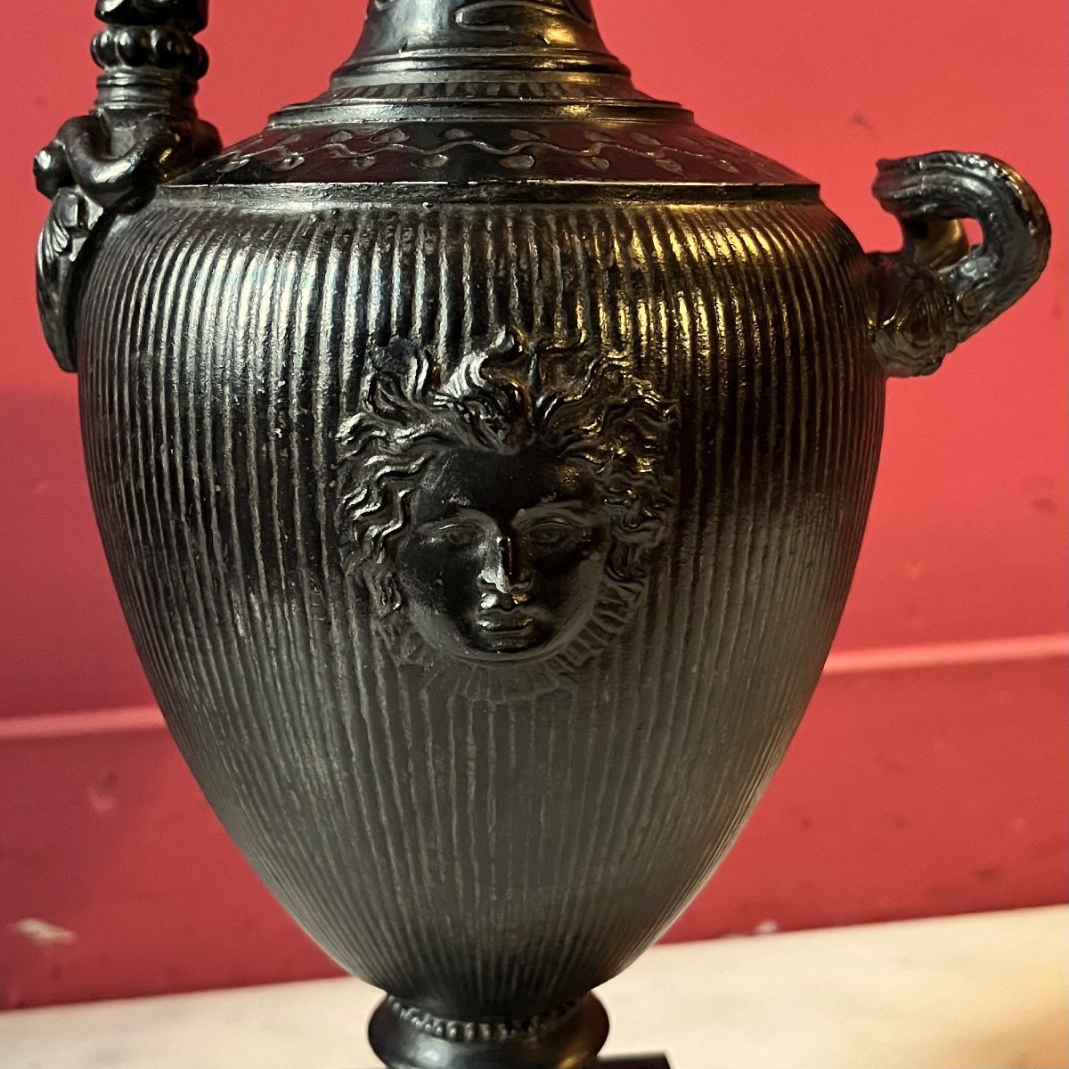 Pair Of Etruscan-style Ewers, Mid-19th Century-photo-5