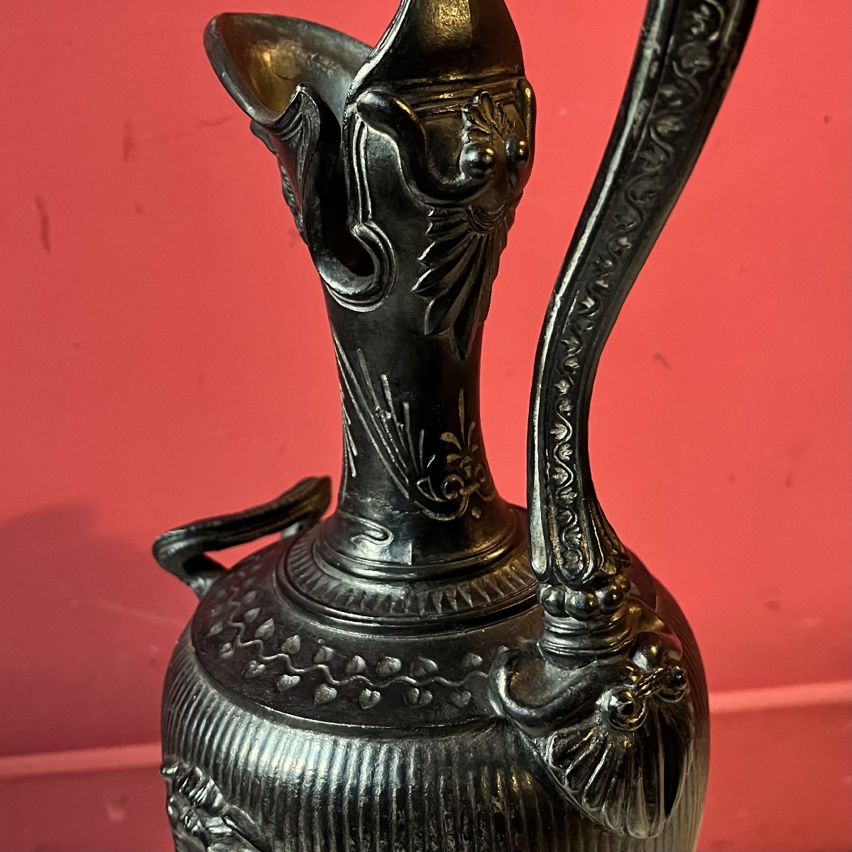 Pair Of Etruscan-style Ewers, Mid-19th Century-photo-7