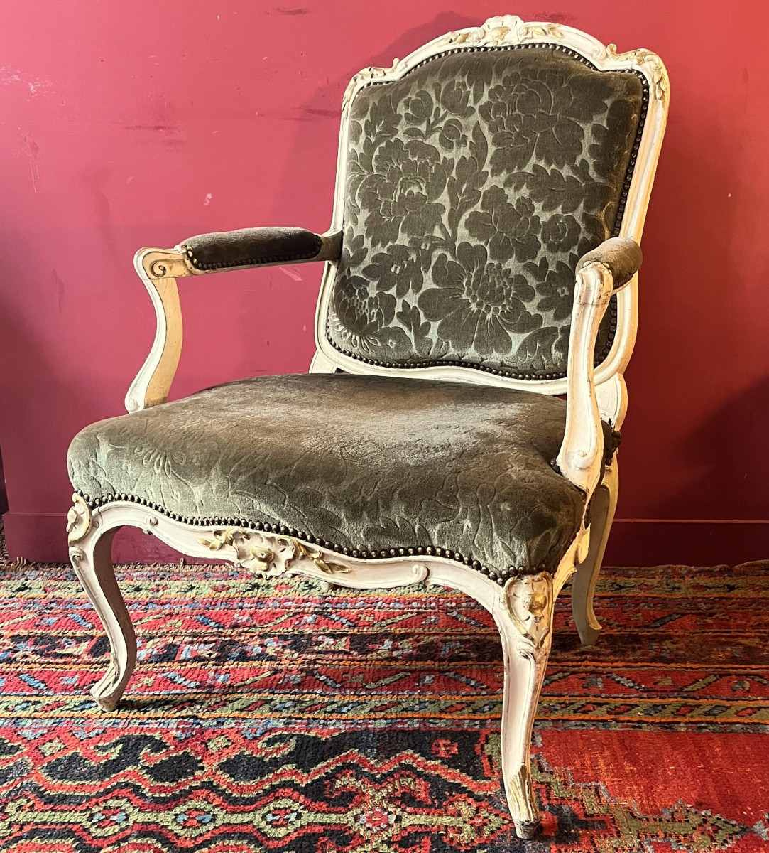 Large Carved Armchair, Louis XV Period