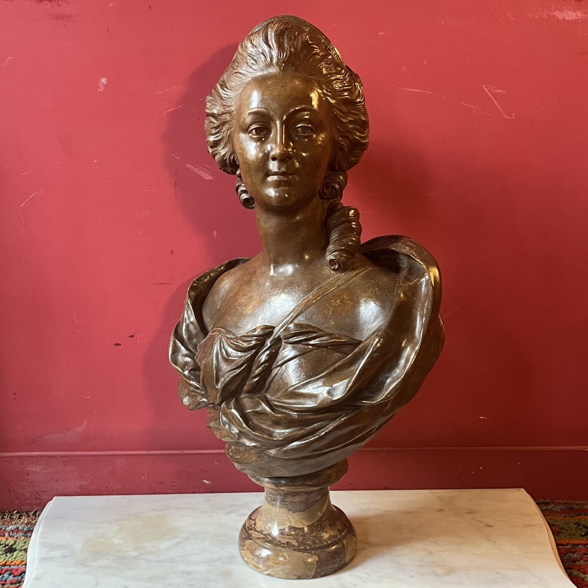 Terracotta Bust Of A Woman-photo-2