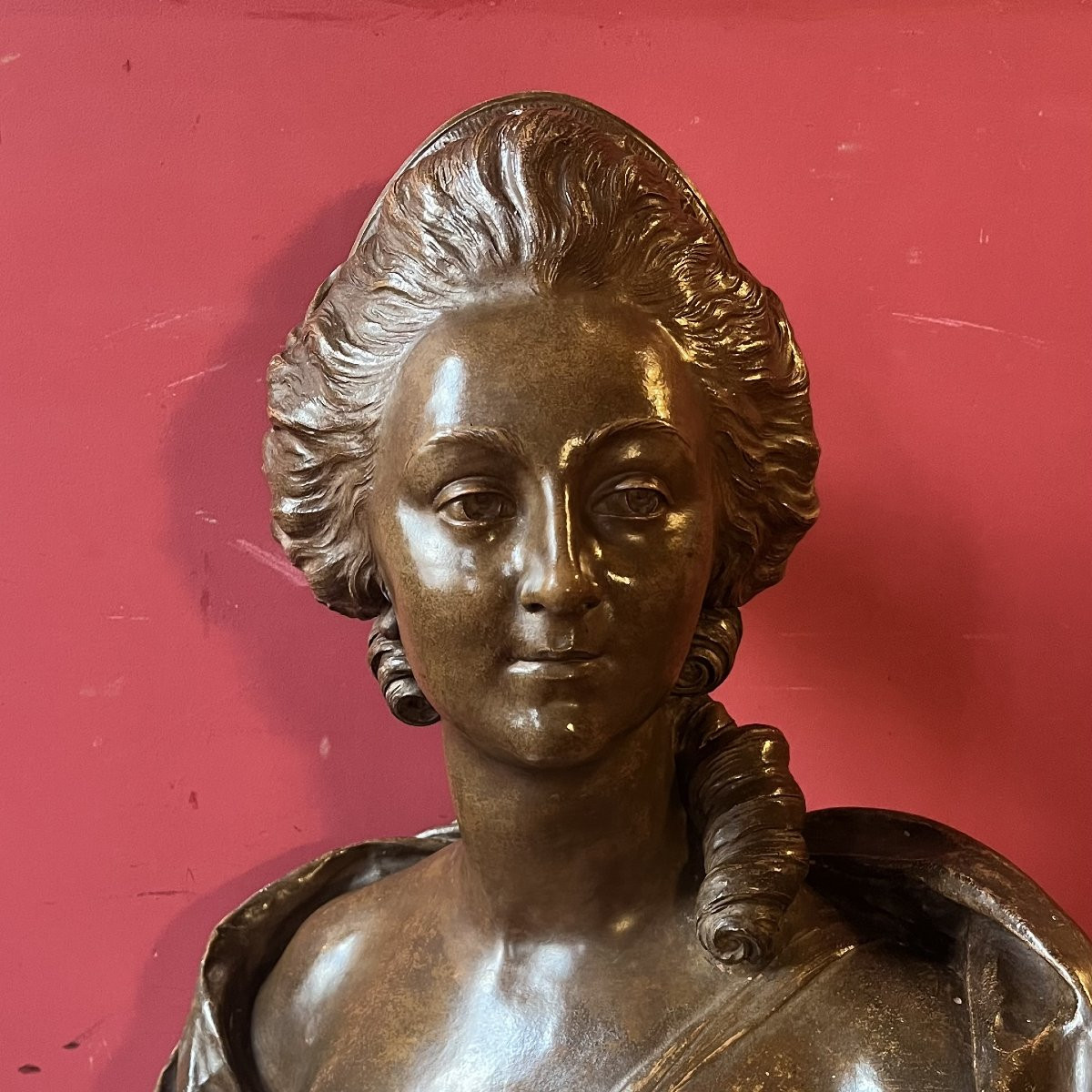 Terracotta Bust Of A Woman-photo-1