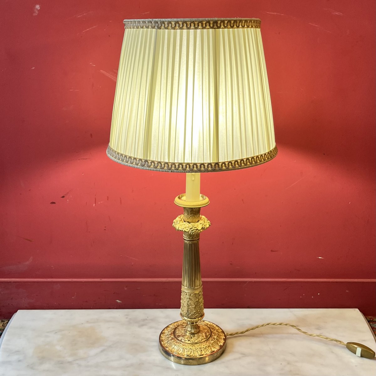 Grand bougeoir, époque Charles X-photo-3