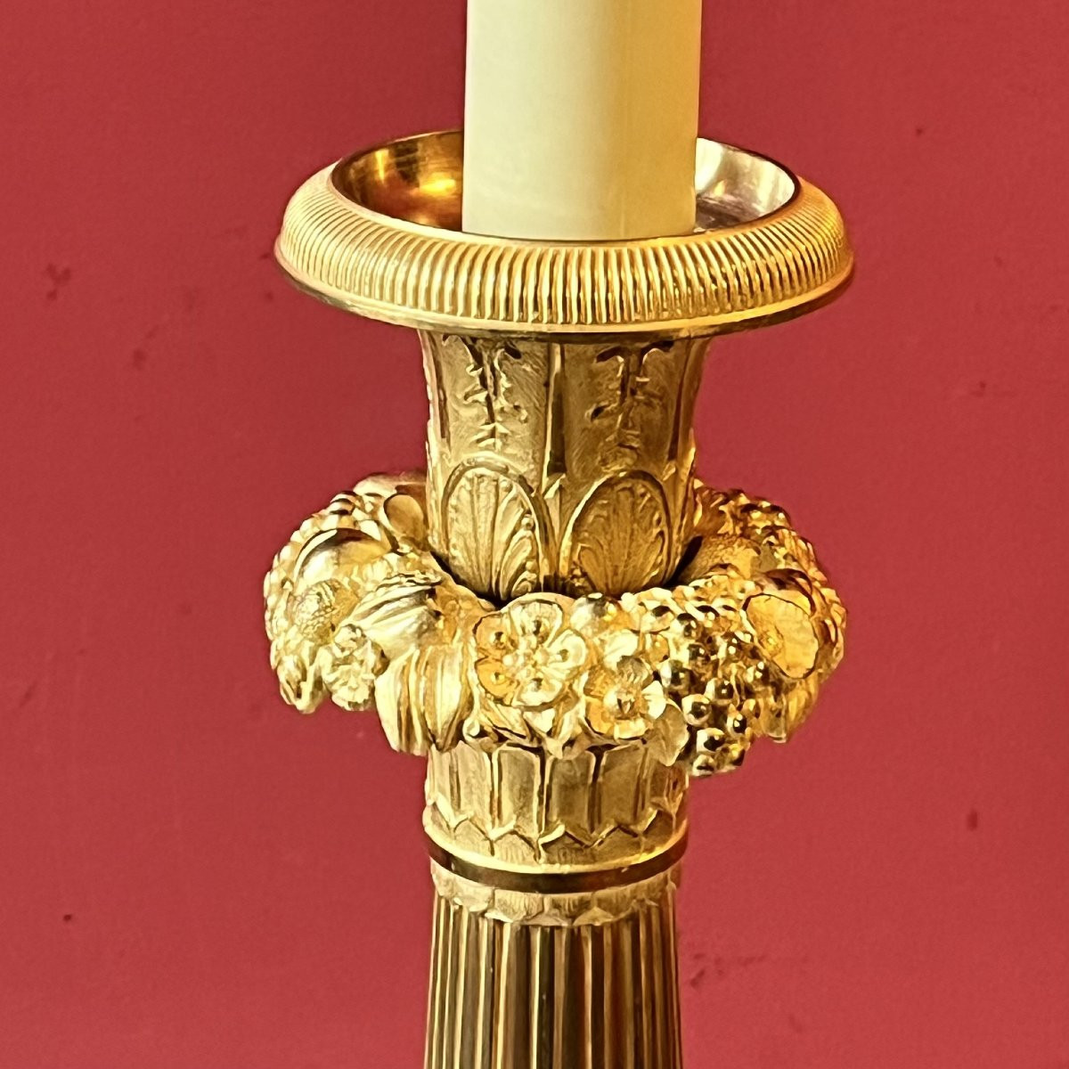 Grand bougeoir, époque Charles X-photo-4