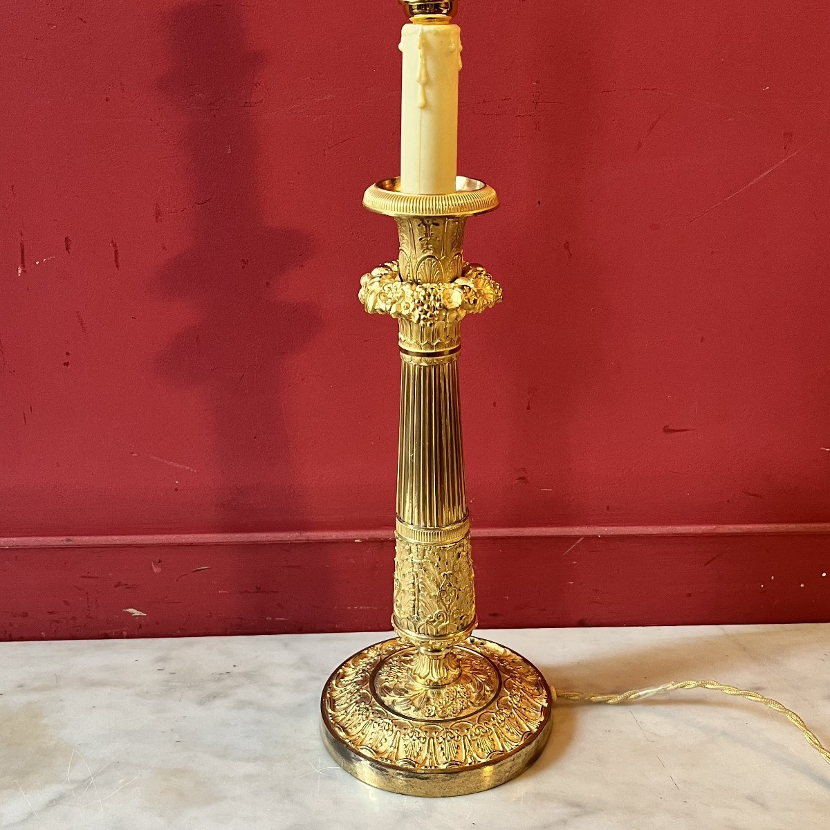 Grand bougeoir, époque Charles X