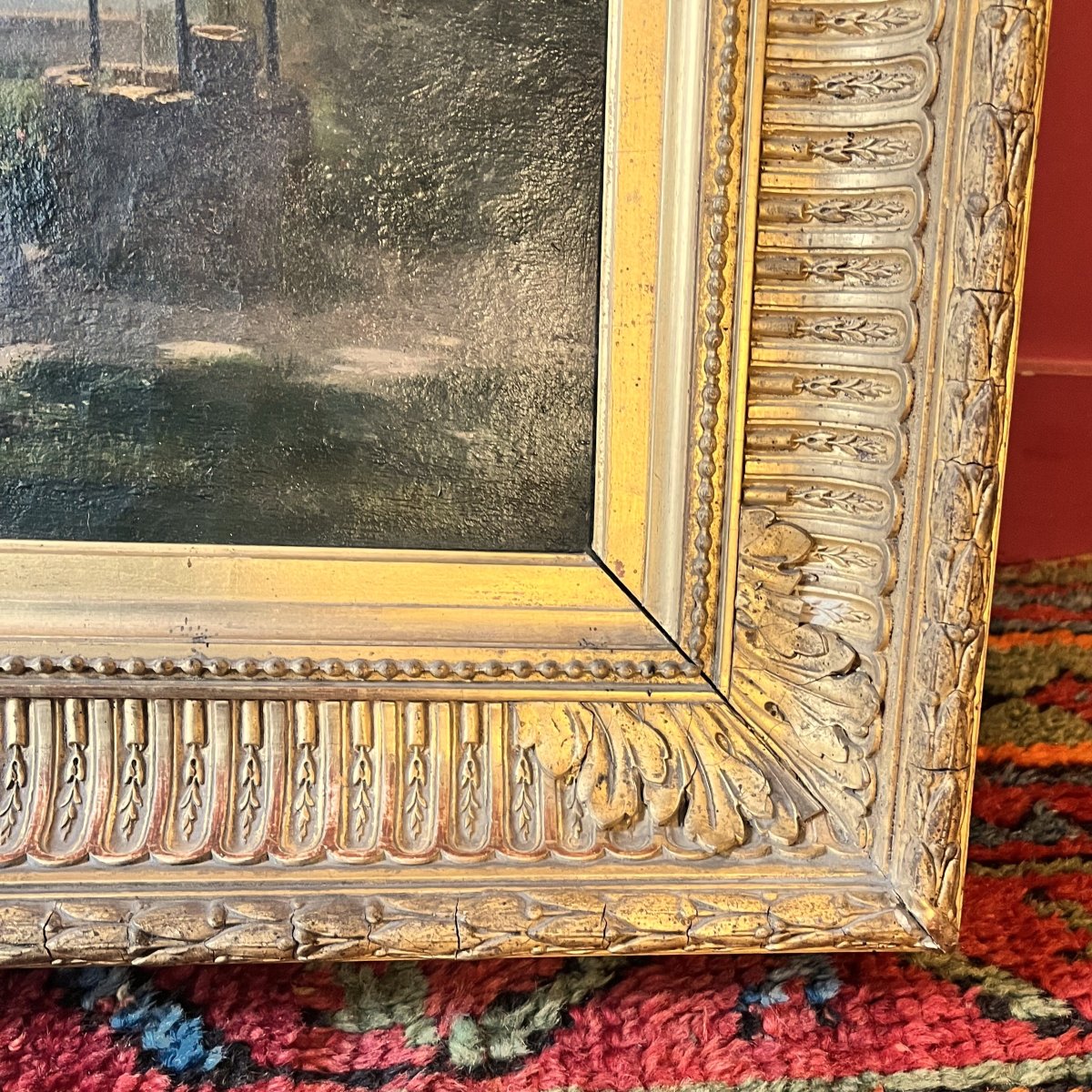 Scène galante Troubadour, milieu XIXème siècle-photo-5