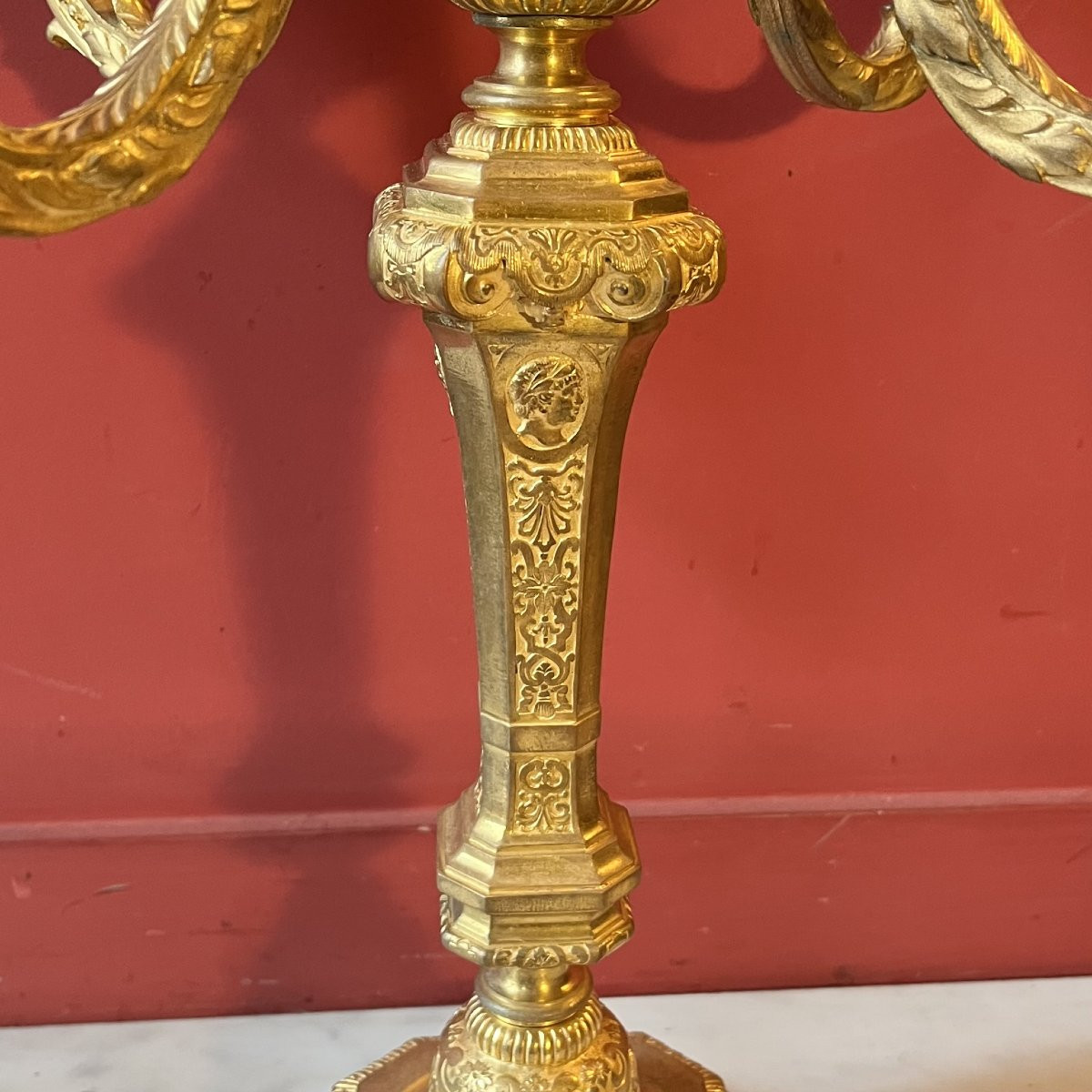 Large Louis XIV Candelabra (56 Cm)-photo-4