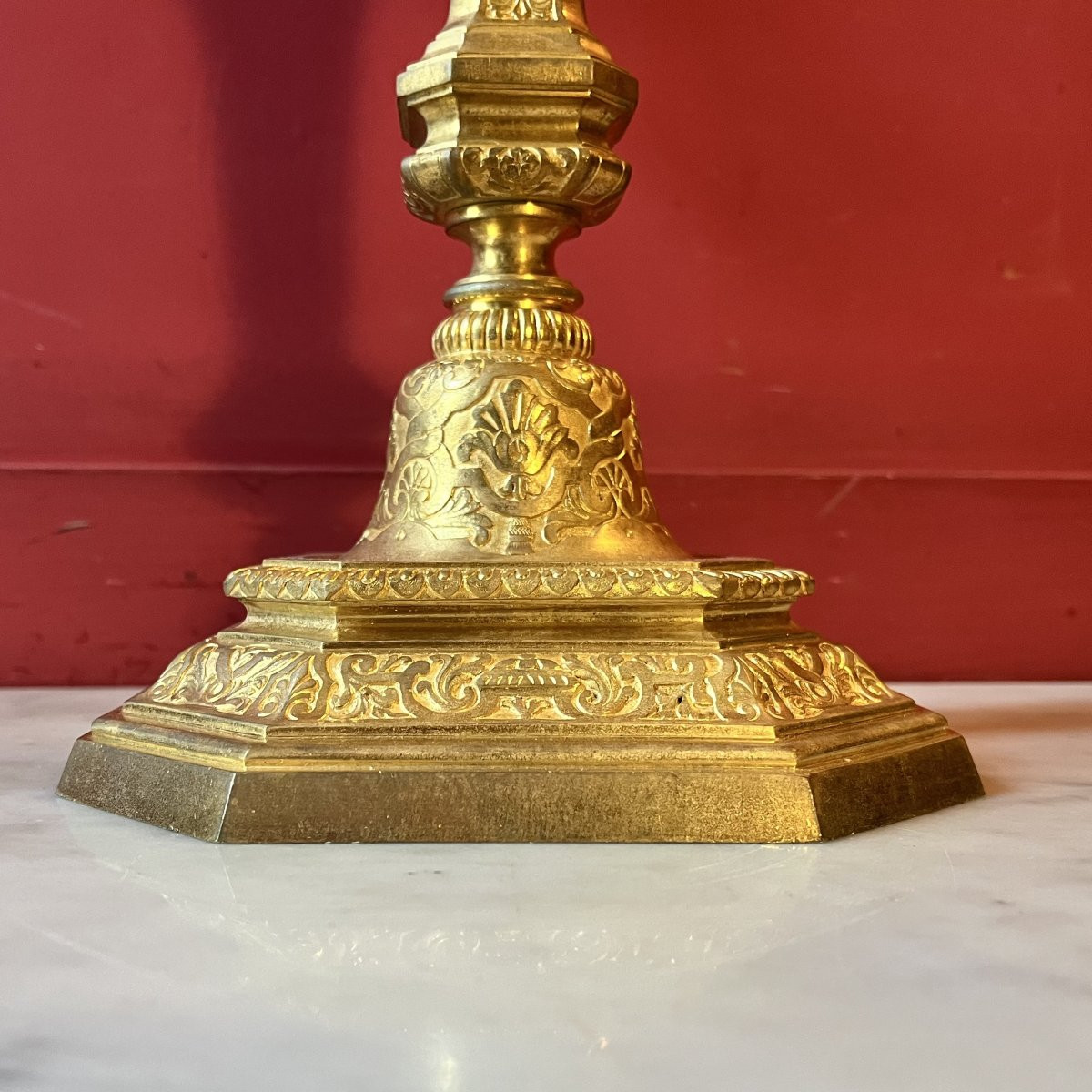 Large Louis XIV Candelabra (56 Cm)-photo-6