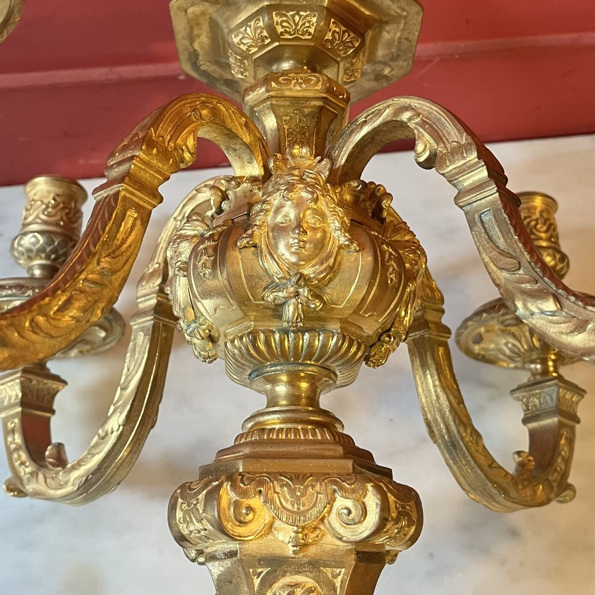 Large Louis XIV Candelabra (56 Cm)-photo-8