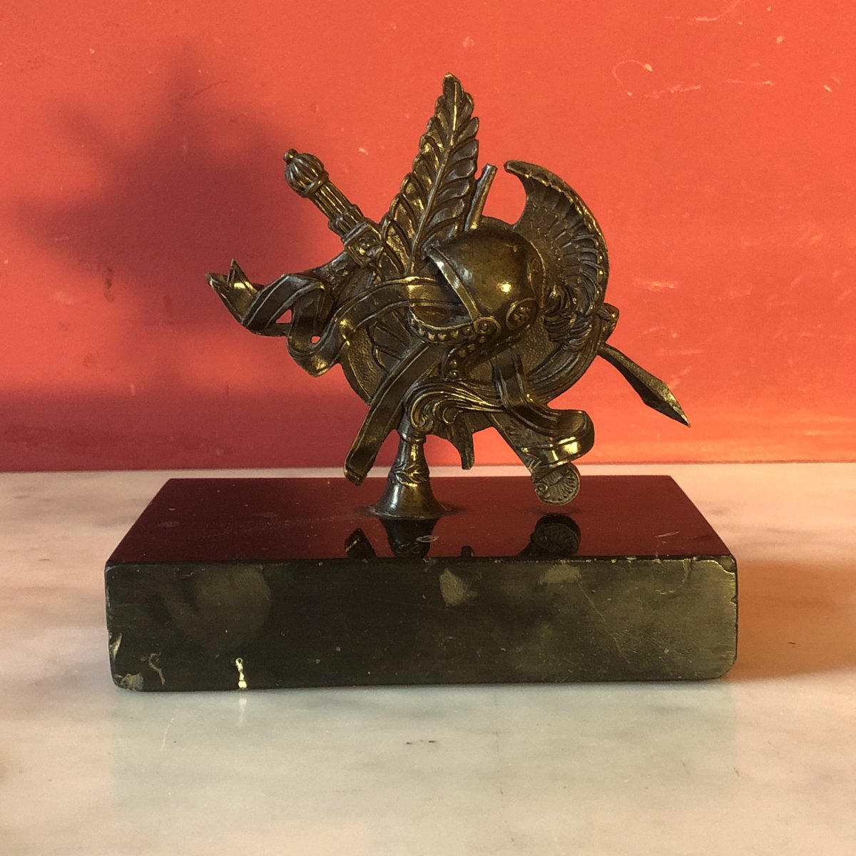 Presse papier au trophée d'armes, vers 1830-photo-4