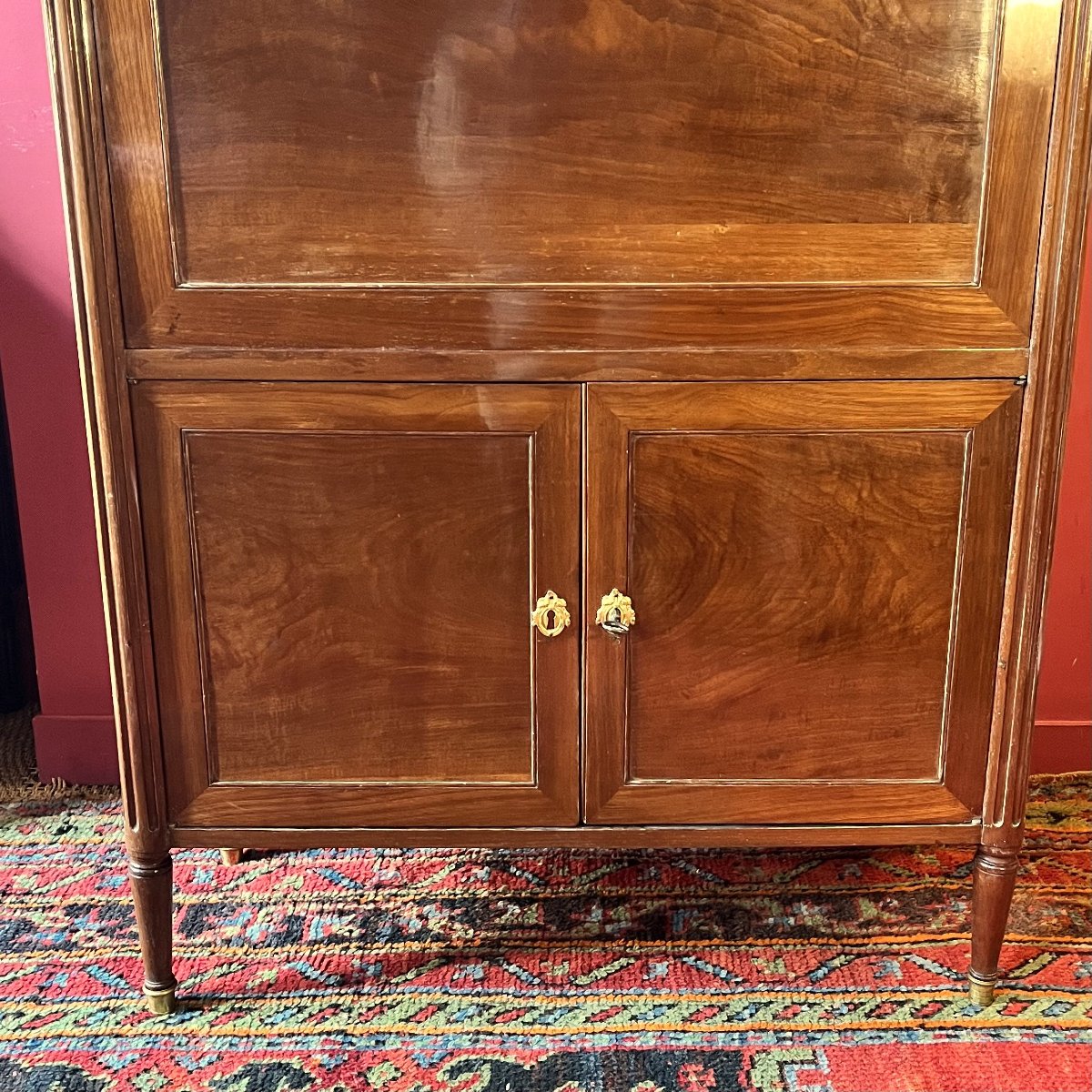 Secrétaire en acajou, époque Louis XVI-photo-1