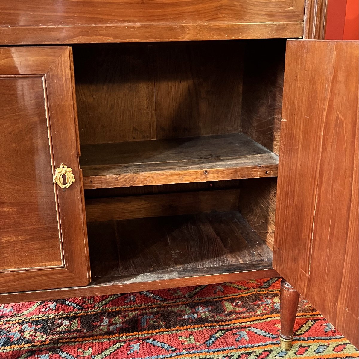 Secrétaire en acajou, époque Louis XVI-photo-5