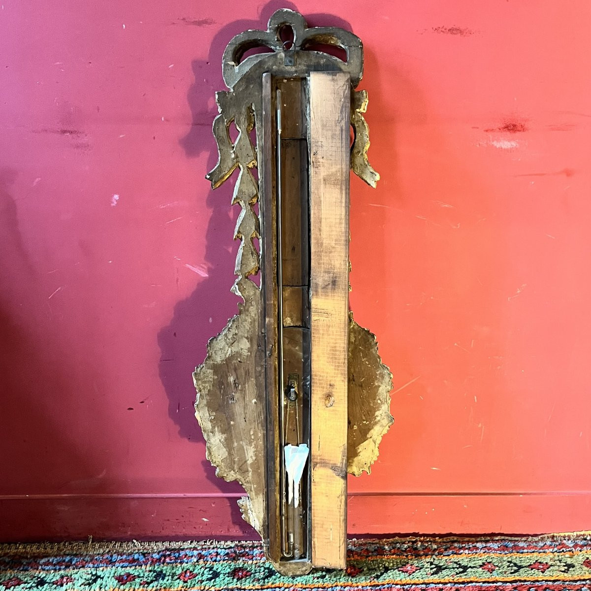 Baromètre thermomètre, époque Louis XVI-photo-2