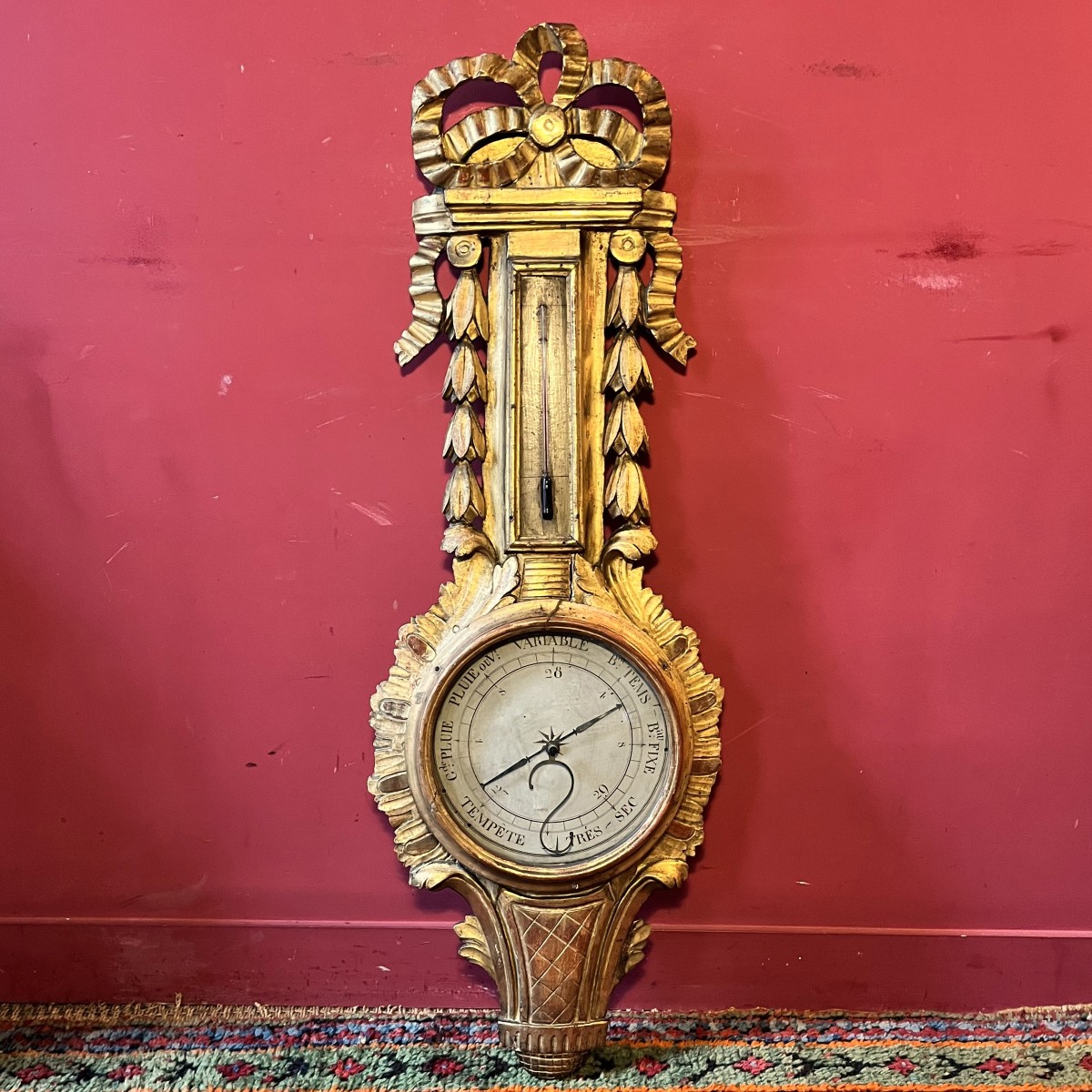 Baromètre thermomètre, époque Louis XVI