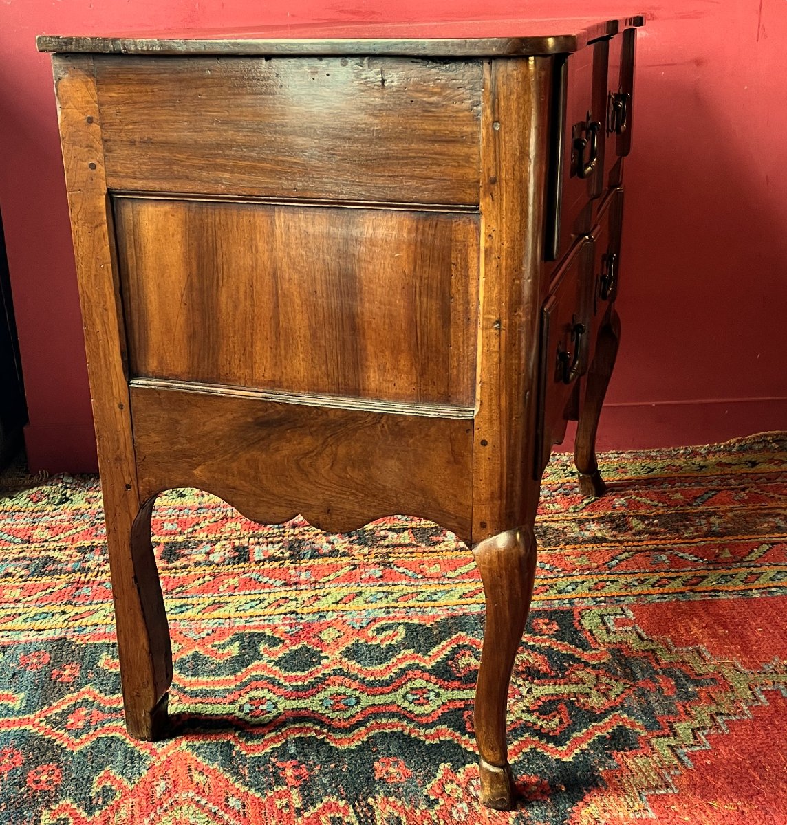 Small Provencal Crossbow Chest Of Drawers, 18th Century-photo-1