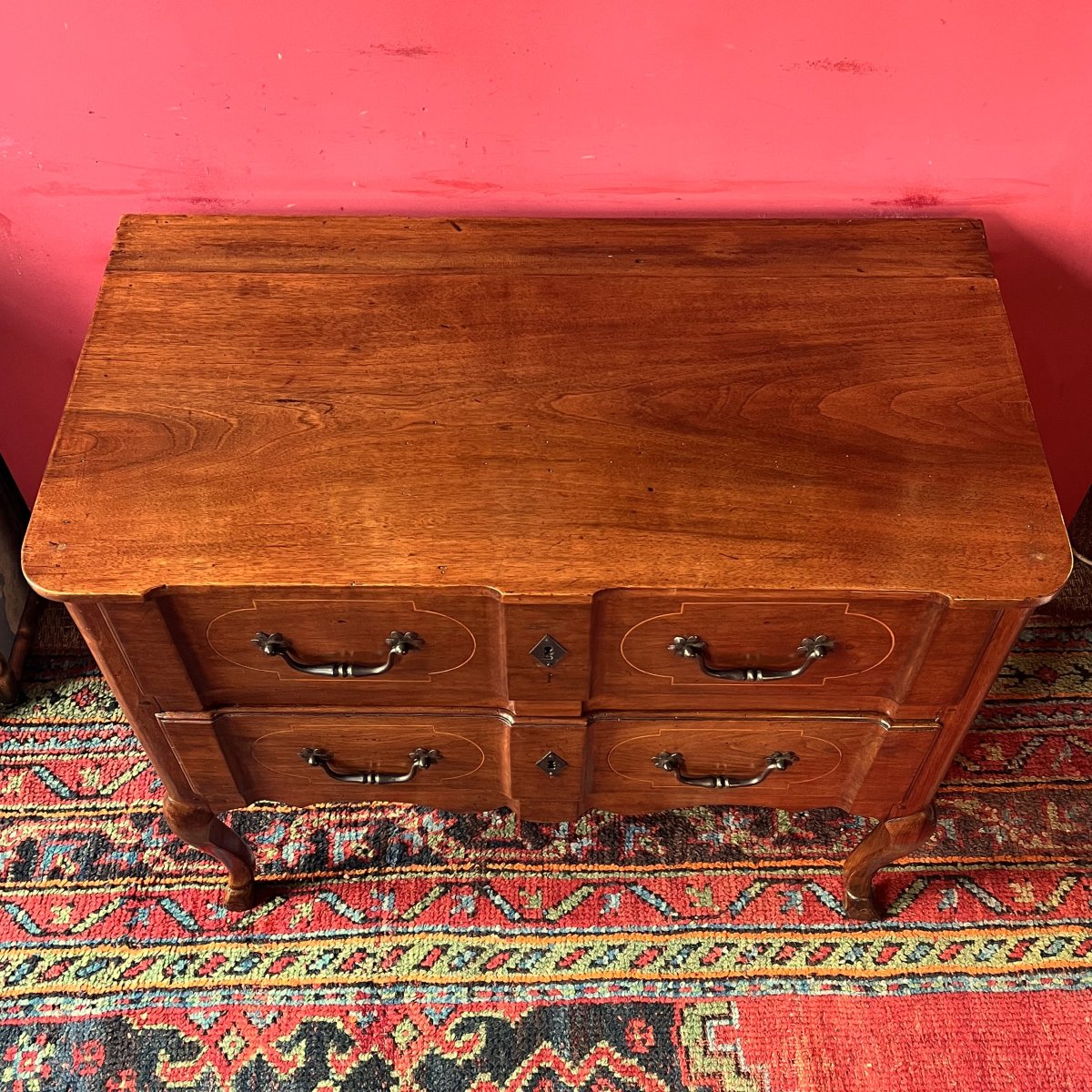 Small Provencal Crossbow Chest Of Drawers, 18th Century-photo-2