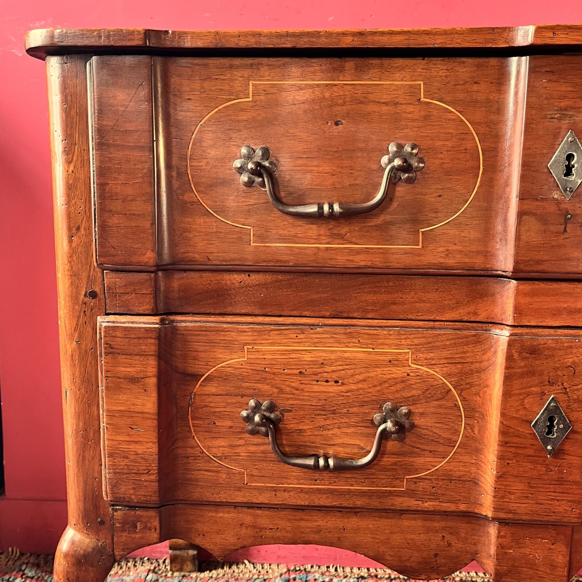 Small Provencal Crossbow Chest Of Drawers, 18th Century-photo-4
