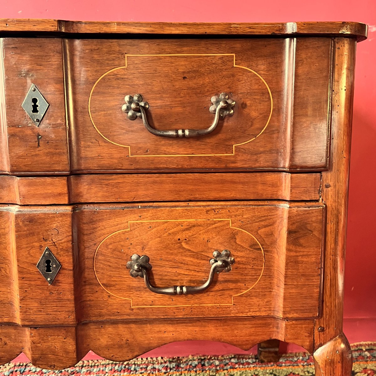 Small Provencal Crossbow Chest Of Drawers, 18th Century-photo-5