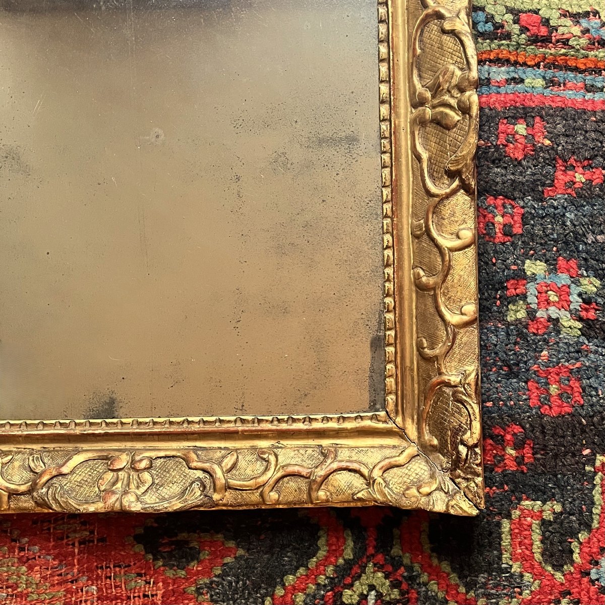 Miroir au casque antique, époque Régence-photo-1