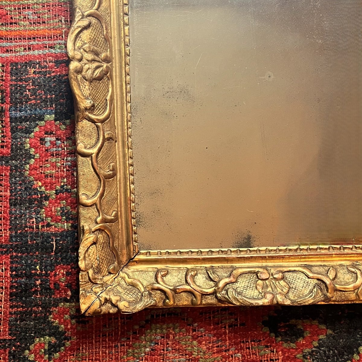Miroir au casque antique, époque Régence-photo-2