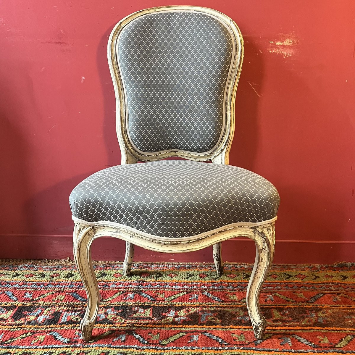Paire de chaises, époque Louis XV-photo-2