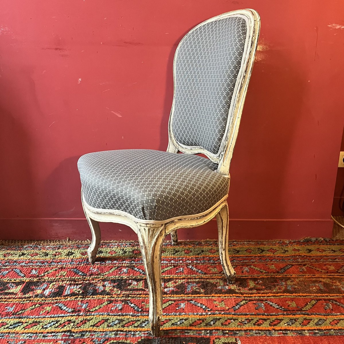 Paire de chaises, époque Louis XV-photo-3