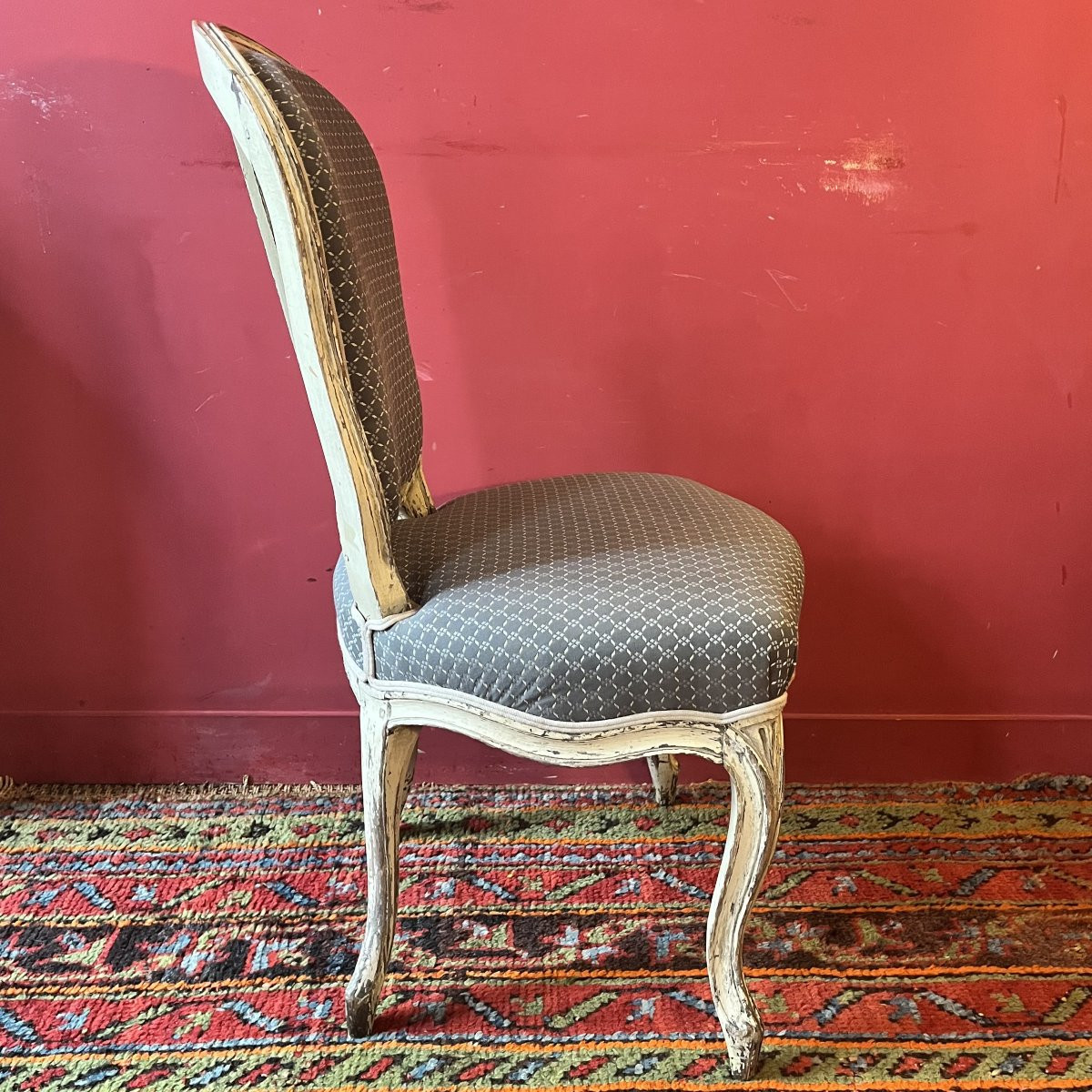Paire de chaises, époque Louis XV-photo-1