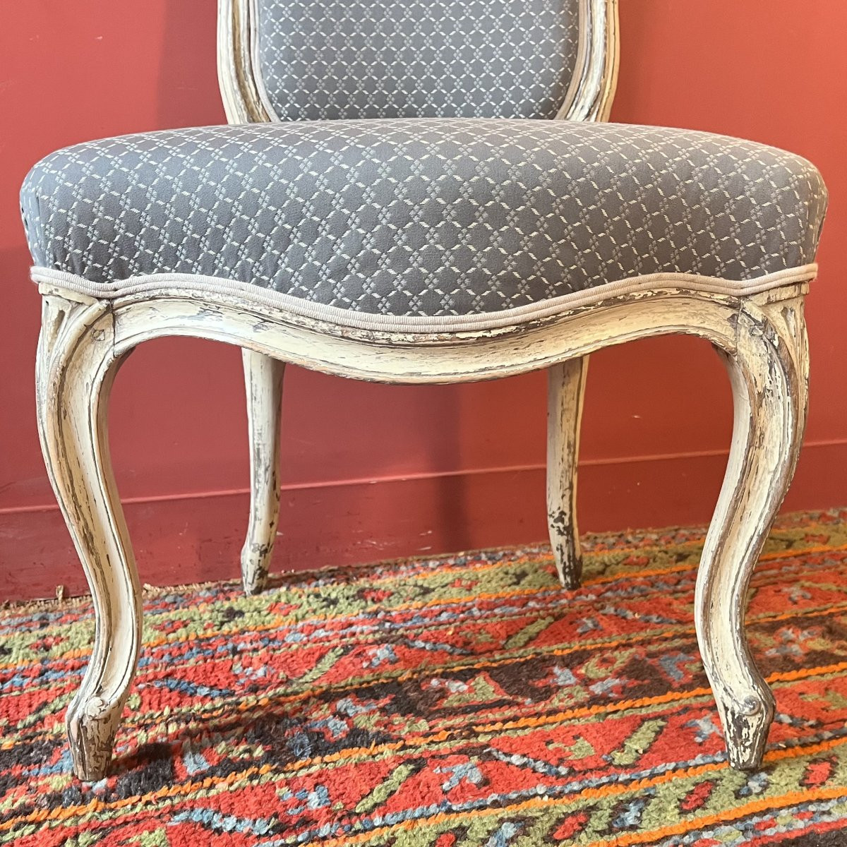 Paire de chaises, époque Louis XV-photo-3