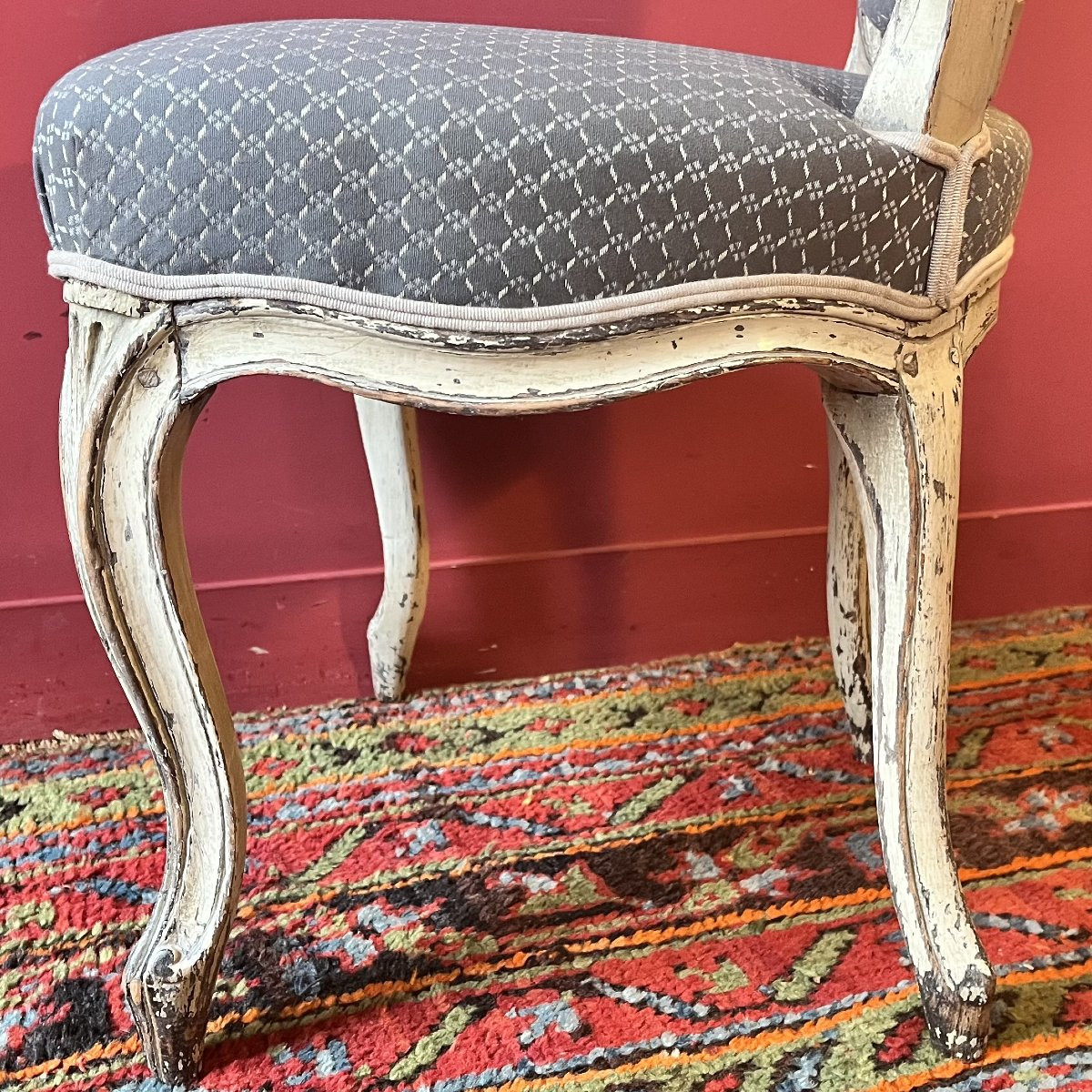Paire de chaises, époque Louis XV-photo-5