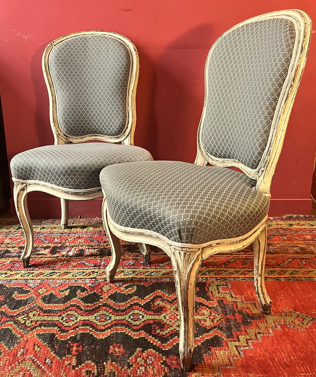 Paire de chaises, époque Louis XV