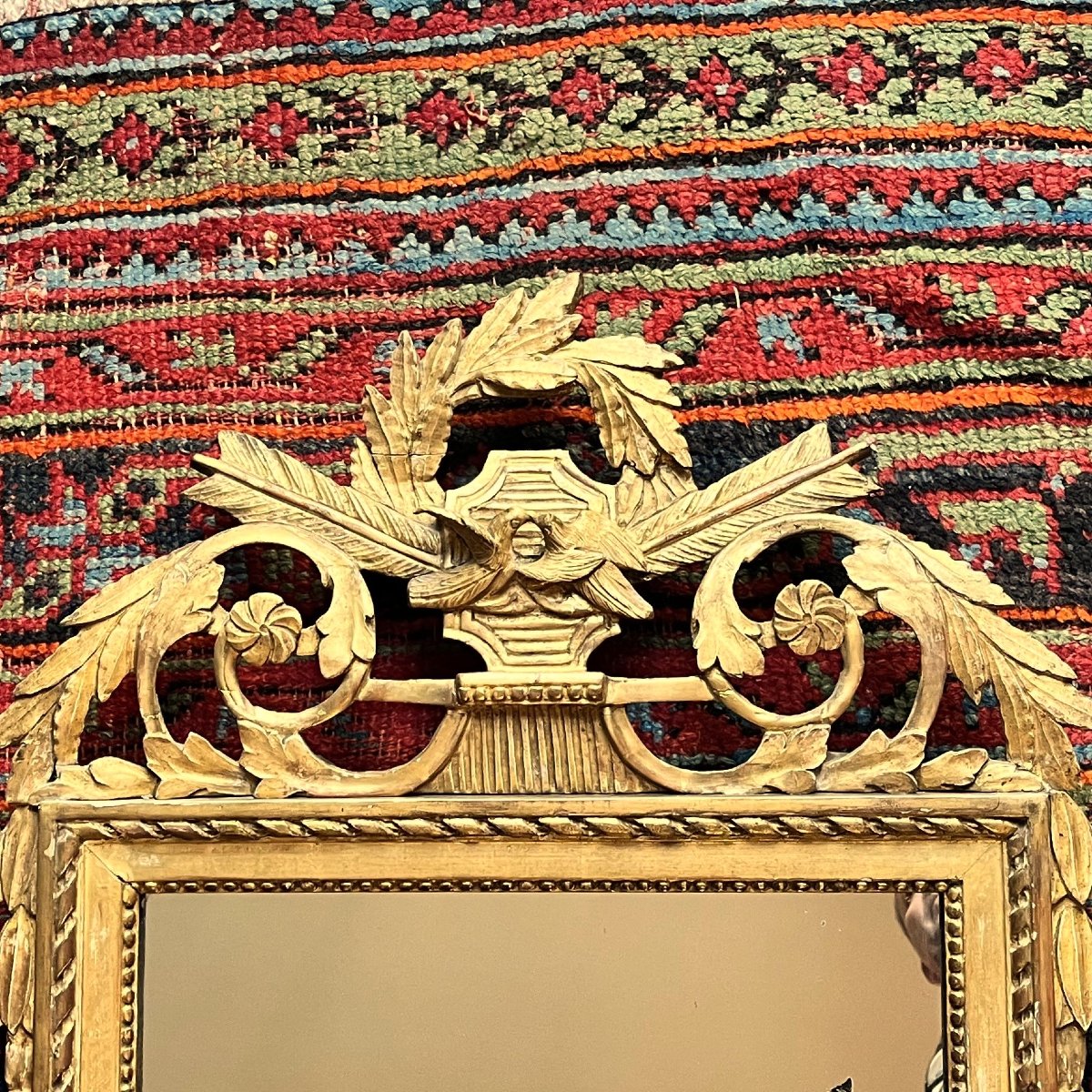 Miroir de "mariage", époque Louis XVI-photo-2