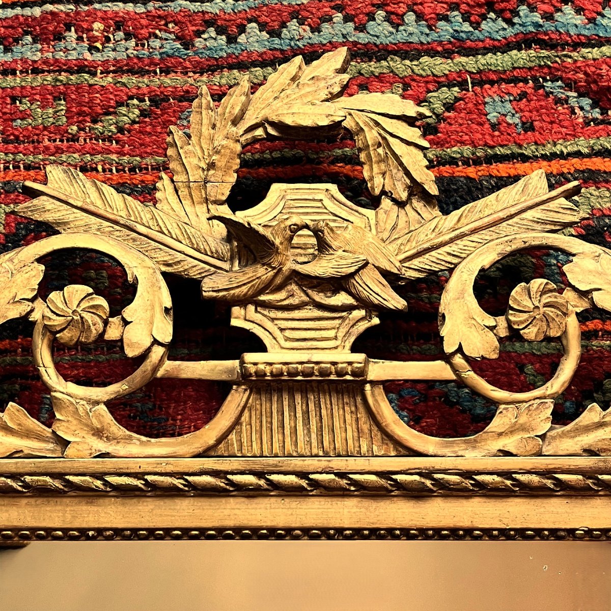 Miroir de "mariage", époque Louis XVI-photo-3
