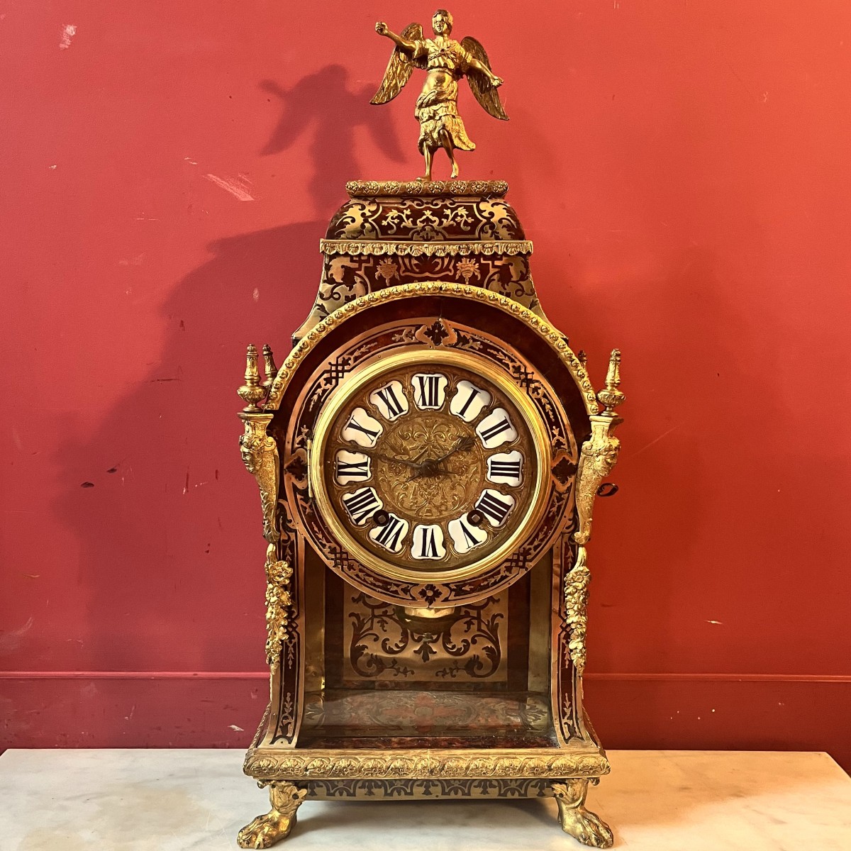 Boulle Marquetry Mantel Clock, Louis XIV Period