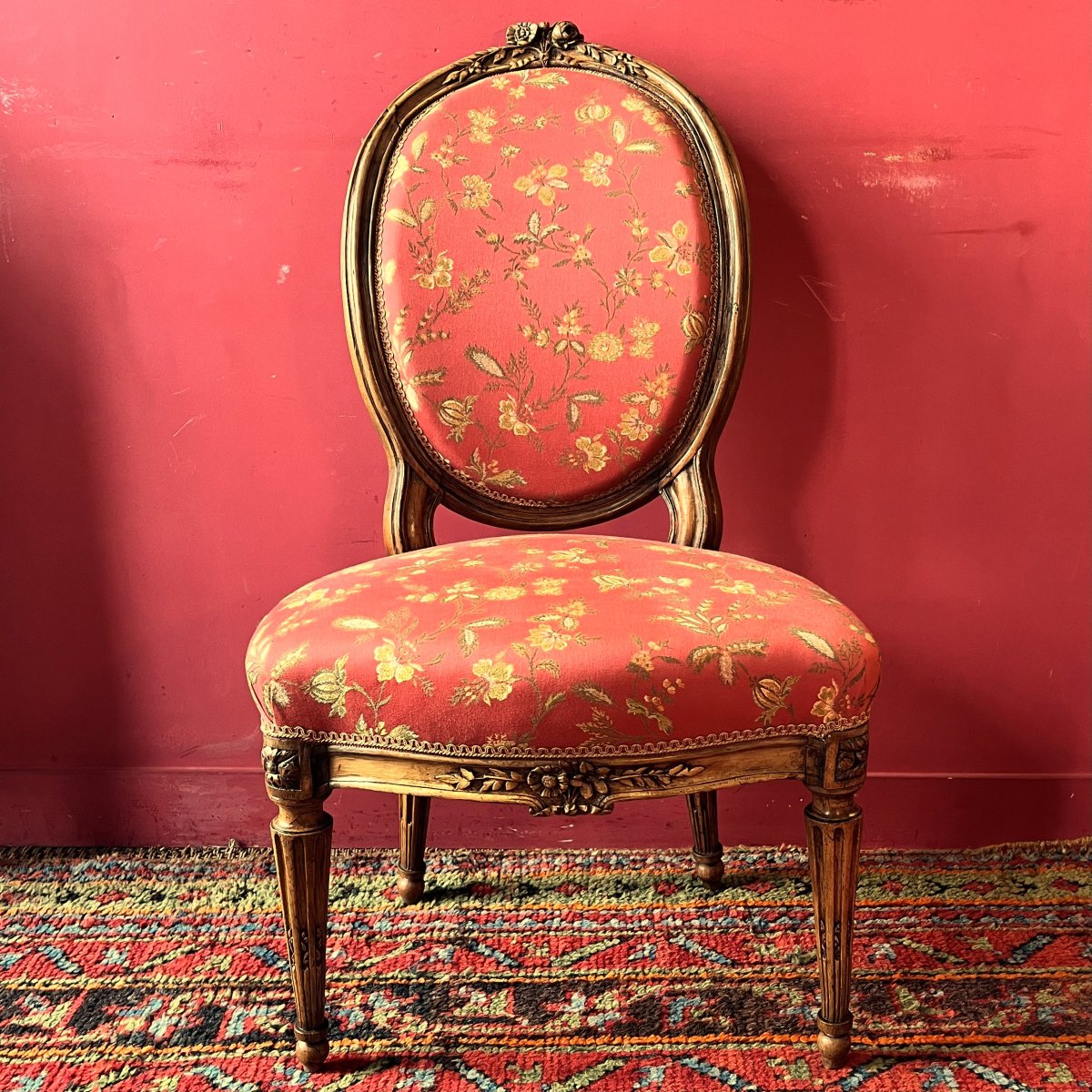Carved Chair, Louis XVI Period-photo-2