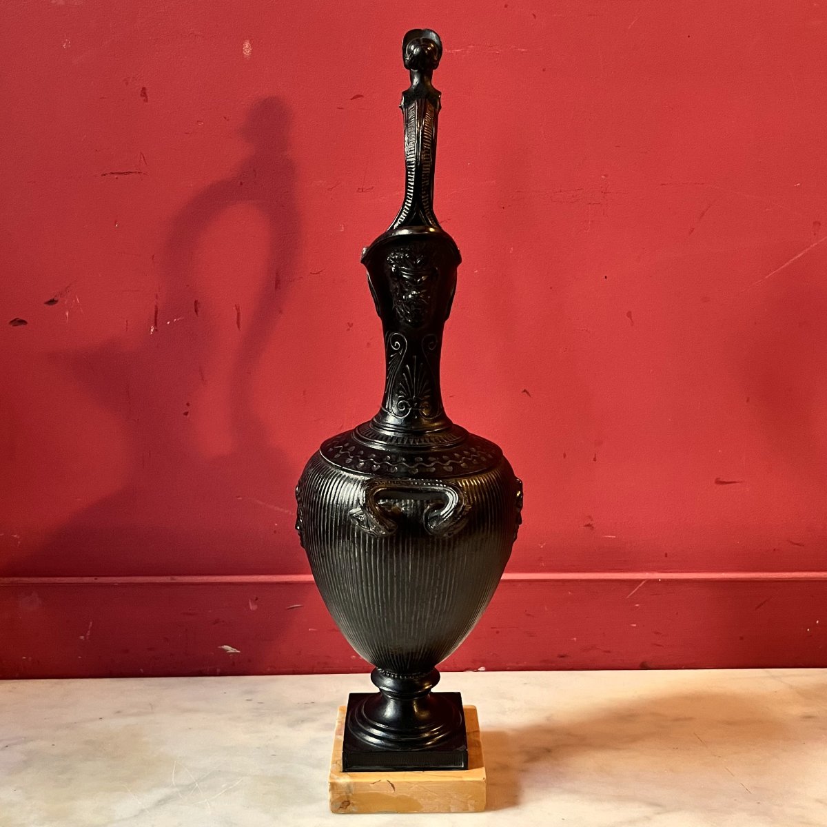 Paire d'aiguières à l'étrusque, milieu XIXème siècle-photo-2
