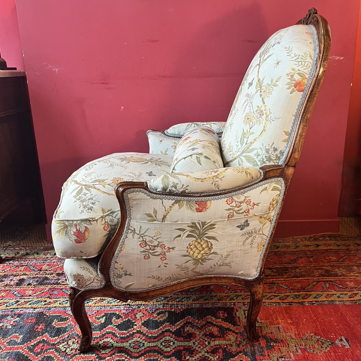 Grande bergère à la Reine, époque Louis XV-photo-3