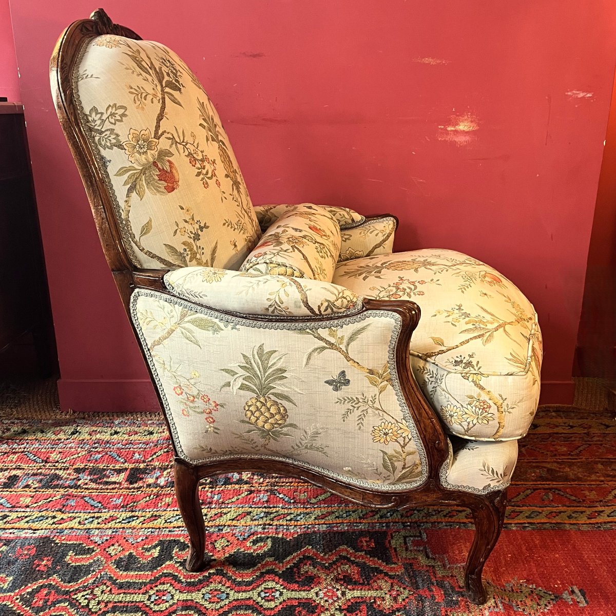Grande bergère à la Reine, époque Louis XV-photo-4