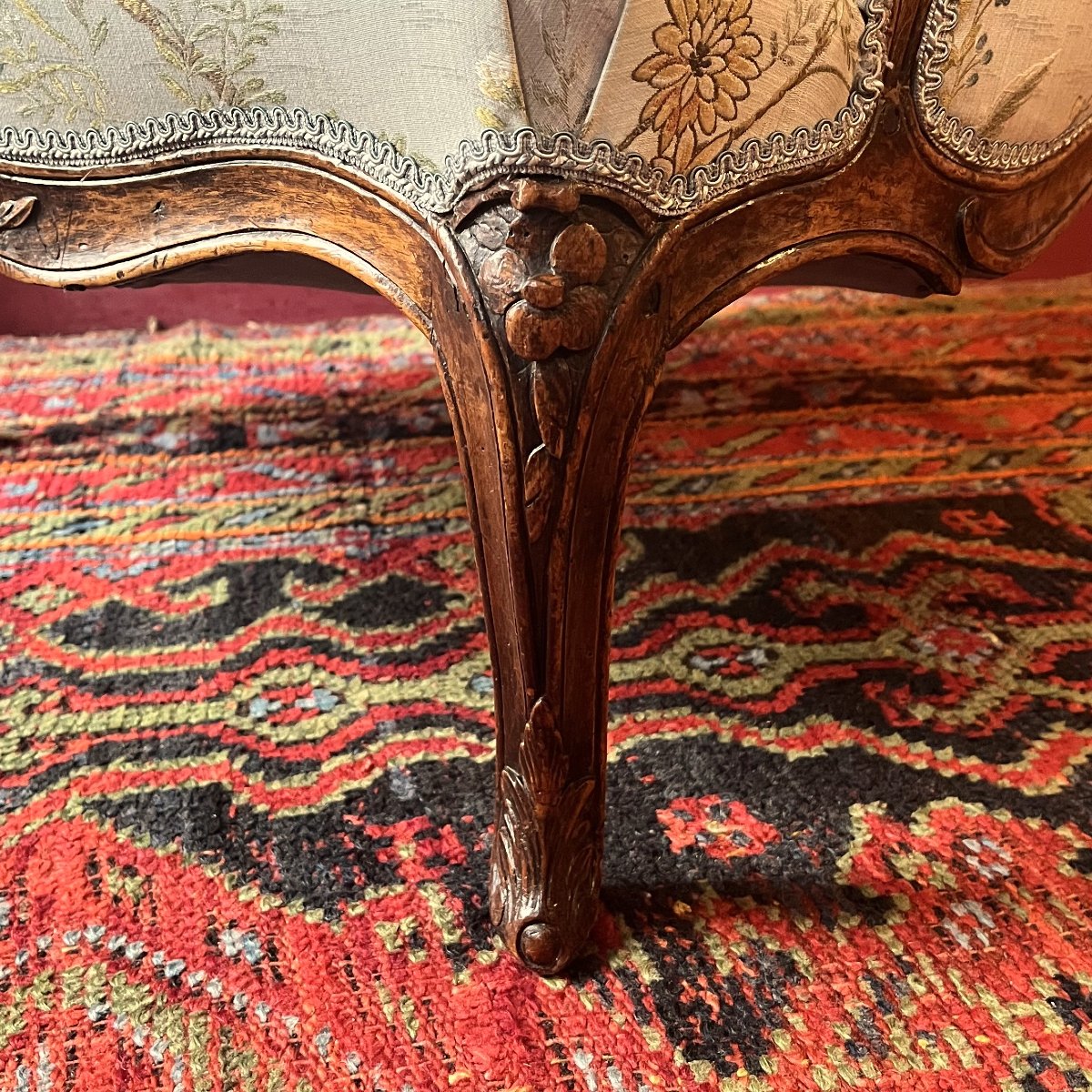 Grande bergère à la Reine, époque Louis XV-photo-4
