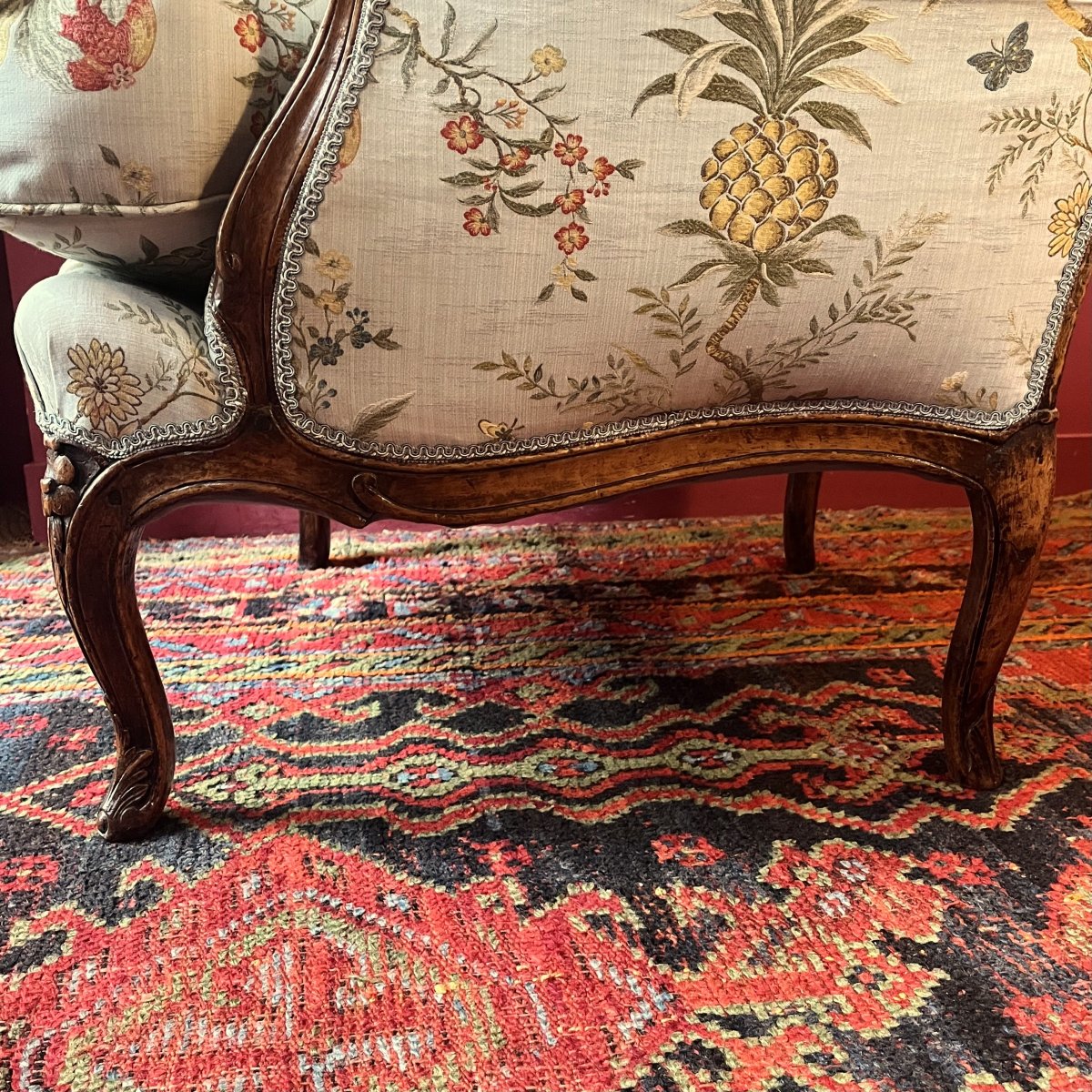 Grande bergère à la Reine, époque Louis XV-photo-5