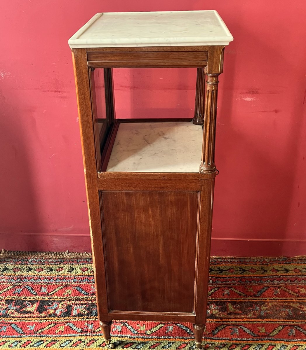 Mahogany Barber's Chest, Louis XVI Period-photo-2
