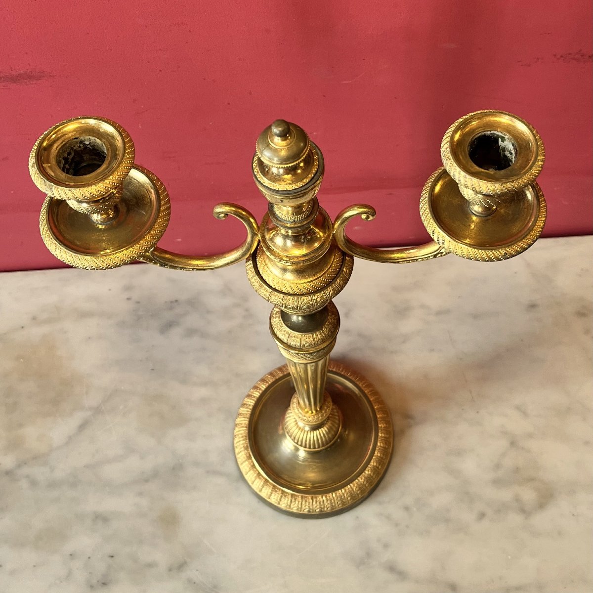 Paire de candélabres, vers 1800-photo-3