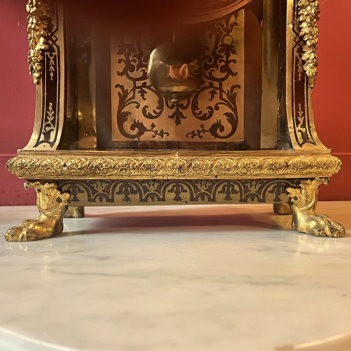 Pendule en marqueterie Boulle, époque Louis XIV-photo-3